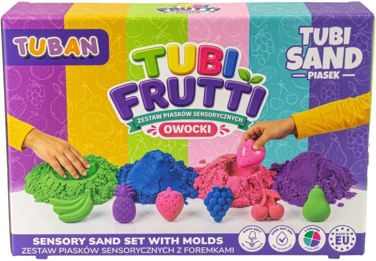 Tubi Frutti set di sabbia sensoriale alla frutta