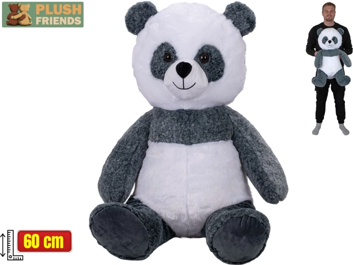 Plush Friends panda di peluche seduta 60 cm