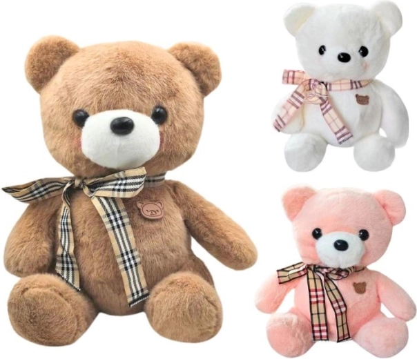 Orsetto di peluche con fiocco