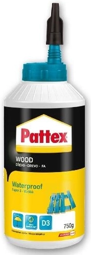 Adesivo per legno resistente all’acqua D3 750 g PATTEX Super 3
