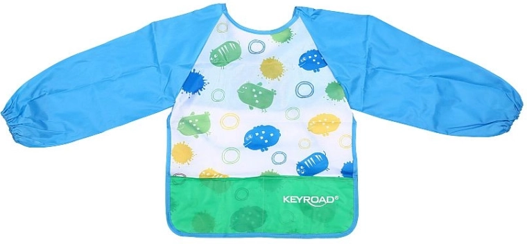 Grembiule per educazione artistica con maniche KEYROAD, blu