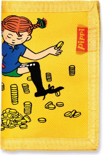 Portafoglio per bambini Pippi – giallo