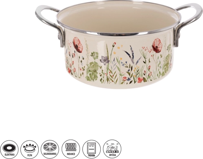 Casseruola smaltata MÁK Lem 2,2 l