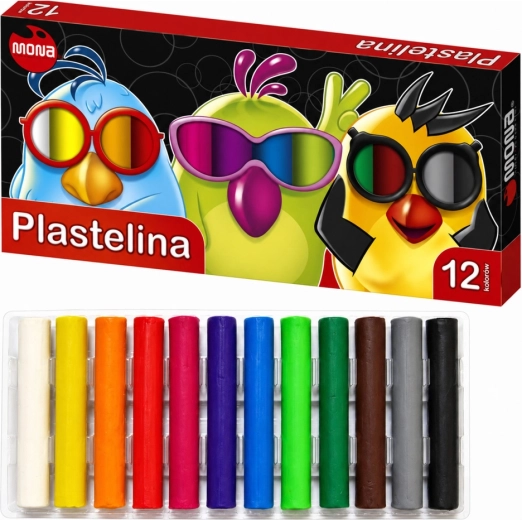 Plastilina scolastica Mona 12 colori
