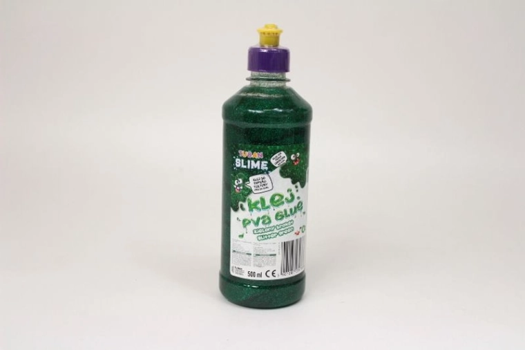 Colla PVA glitterata Tuban verde 500 ml