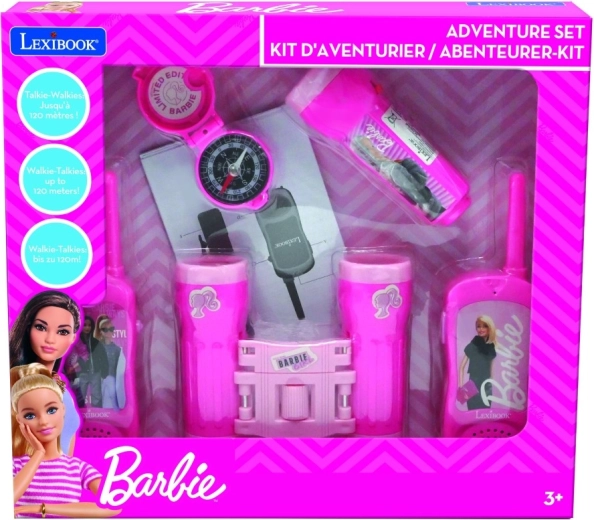 Set avventura Barbie con walkie-talkie, binocolo, torcia e bussola