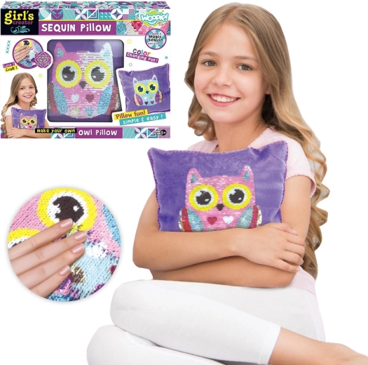 Set creativo Woopie Art & Fun per realizzare un cuscino con gufo