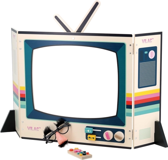 Teatrino in legno Vilac a forma di TV retrò
