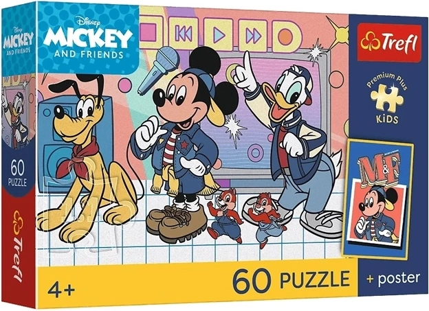 Disney Mickey Mouse La banda dei topi – puzzle per bambini 60 pezzi