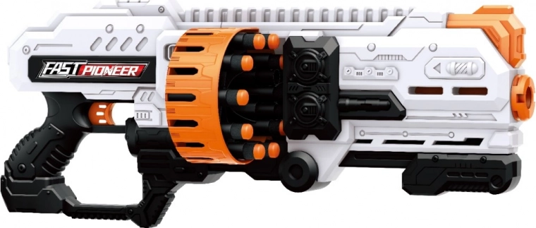 Blaster Fast a batteria con caricatore rotante + 20 colpi