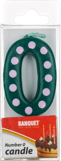 Candela per torta numero 0 MY PARTY 5 × 3 cm