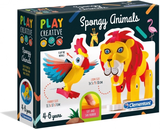 Clementoni animaletti morbidi – set creativo per bambini