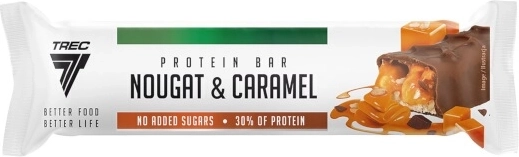 Barretta proteica Trec nougat e caramello 46 g