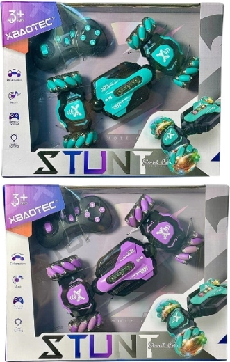 Auto RC trasformabile acrobatico con luci e suoni