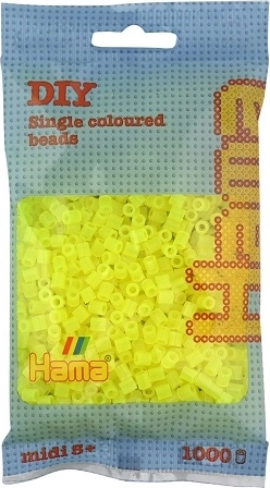 Perline da stirare Hama Midi trasparenti giallo chiaro 1000 pz