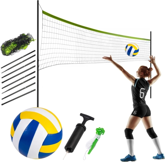 Rete con supporto per pallavolo e badminton Neo-Sport 570 cm