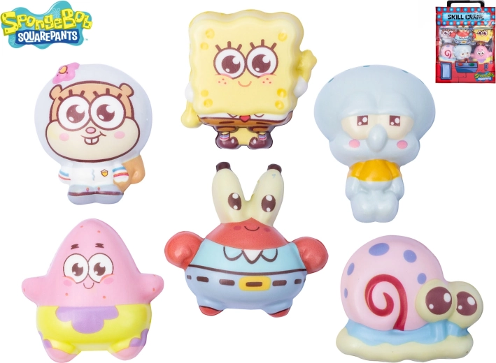 Personaggi in schiuma SpongeBob in bustina (6 pz)