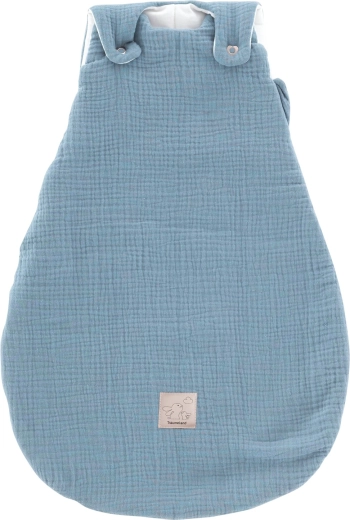 Sacco nanna esterno Träumeland Liebmich in mussola azzurro chiaro 62/68