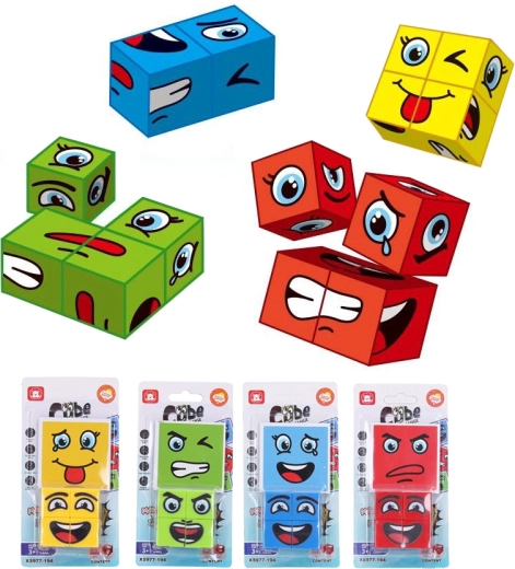 Cubo magico con facce - 1 pezzo