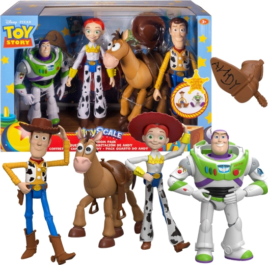 Disney Pixar Toy Story 5 set di action figure Chudy, Jessie, Buzz Razzo e mustang