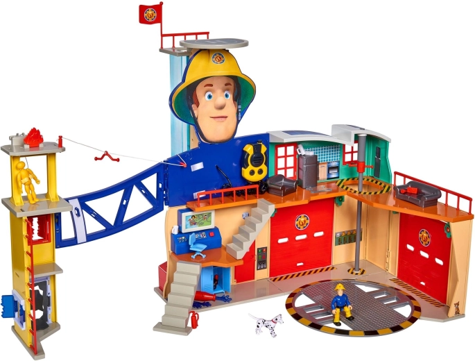 Grande stazione con garage, eliporto e torre di addestramento