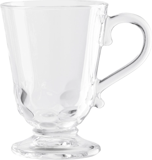 Altom Design Siena bicchiere in vetro con stelo 320 ml, decoro Coralli