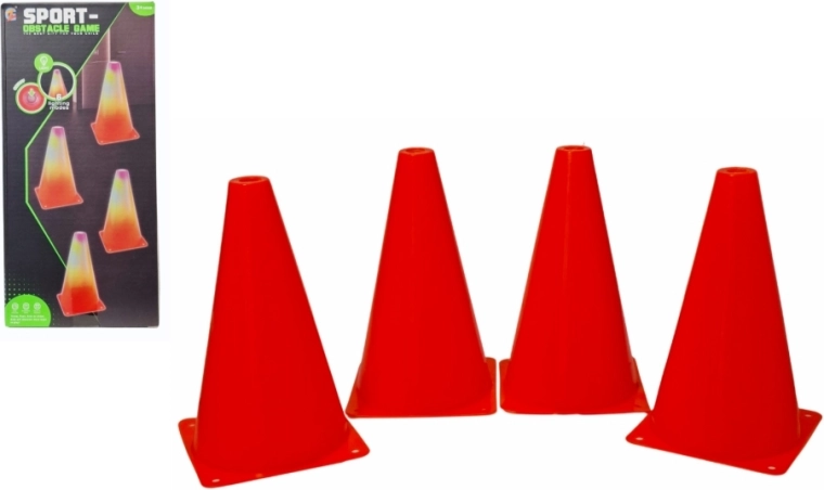 Coni da allenamento illuminati (set da 4 pz)