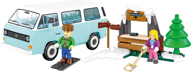 Iconico VW T3 in un’atmosfera retro invernale