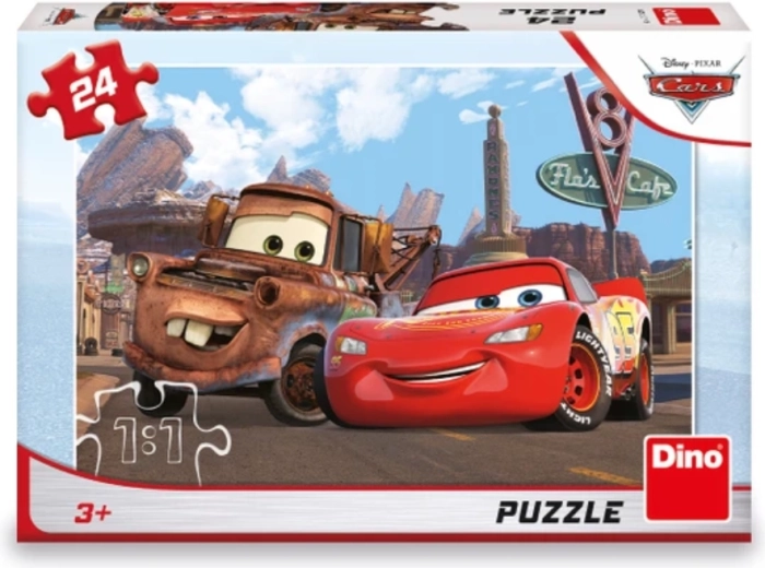 Puzzle Dino Auto in città 24 pezzi