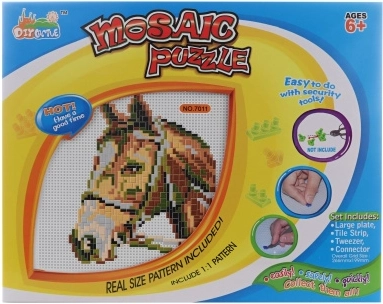 Mosaico con motivo cavallo
