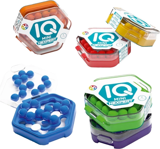 MINDOK Smart Games IQ Mini Hexpert rompicapo tascabile per 1 giocatore - 1 pezzo