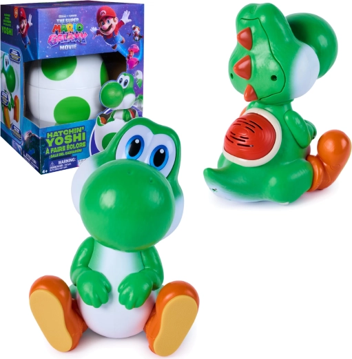 Spin Master Super Mario Galaxy Hatchin’ Yoshi action figure interattiva nell’uovo - 1 pezzo