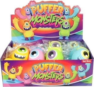 Mostriciattolo antistress in gomma da spremere con slime, 11 cm - 1 pezzo
