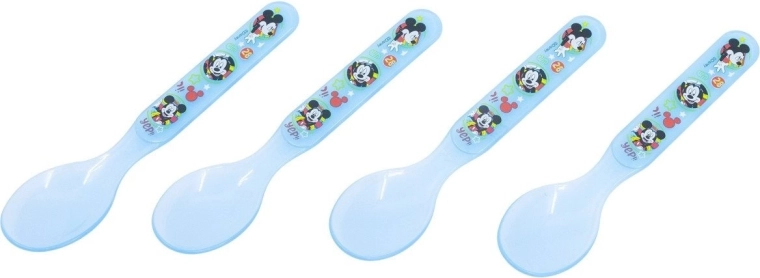 Stor set di cucchiaini per bambini Mickey Mouse - 4 pz