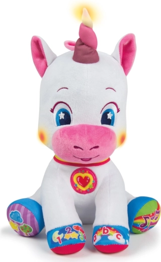 Unicorno di peluche interattivo BABY CLEMENTONI con corno luminoso e apprendimento CZ/SK/HU