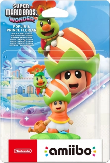 Amiibo Super Mario Bros. Wonder Poplin e principe Florian