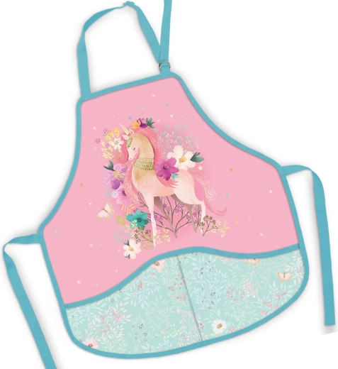 Grembiule per bambini con motivo unicorno 50 × 55 cm