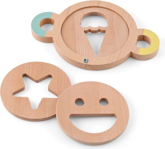 Set di stampi in legno per la sabbia per bambini