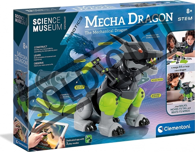 Clementoni science & play robotics: mecha dragon – drago robotico interattivo