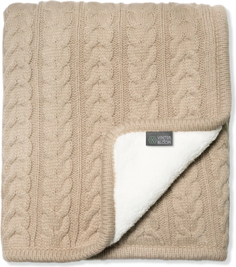 Coperta Vinter & Bloom Cuddly Sand Beige