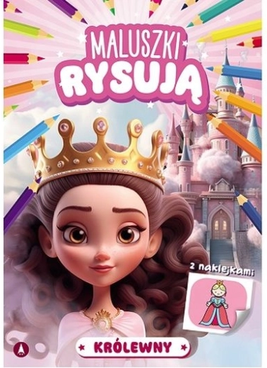 I piccoli disegnano: Regine – libro da disegno con adesivi