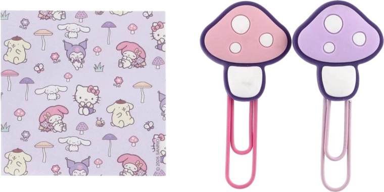 Carini accessori con motivo a funghetti