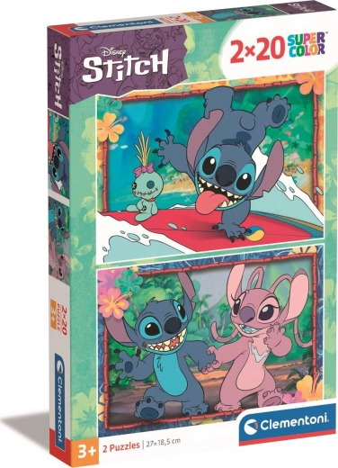 CLEMENTONI Puzzle Stitch 2x20 pezzi