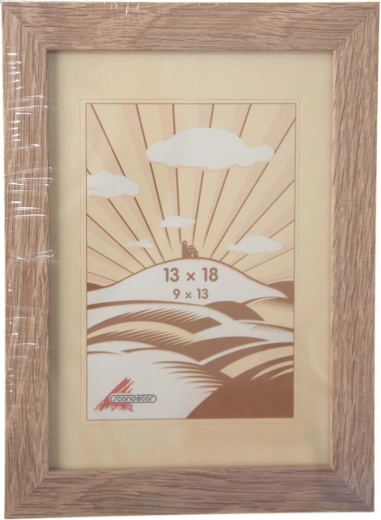 Cornice portafoto in legno beige 13 × 18 cm