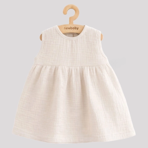 Vestitino in mussola per neonata New Baby Ella linen