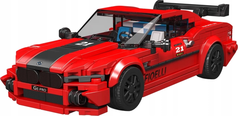 Set di costruzioni Mould King auto sportiva rossa da 494 pezzi