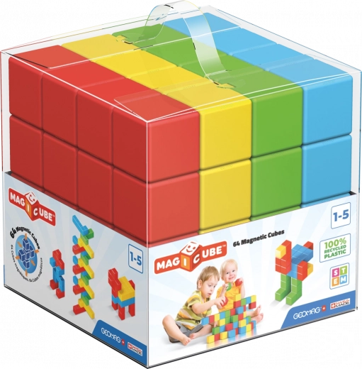 Geomag Magicube cubi magnetici colorati 64 pezzi
