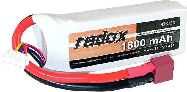 Batteria Redox LiPo 1800 mAh 11,1 V 40C