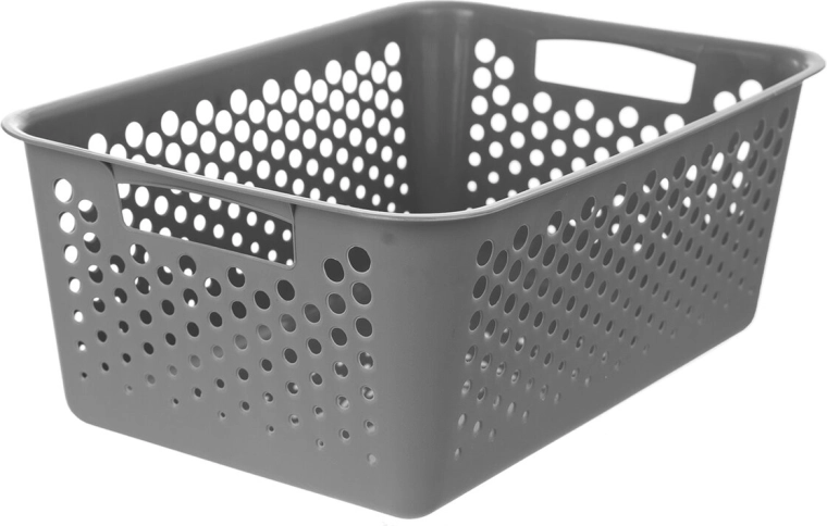 Cestino contenitore UH Art grigio 36,5 × 25,5 × 14,5 cm