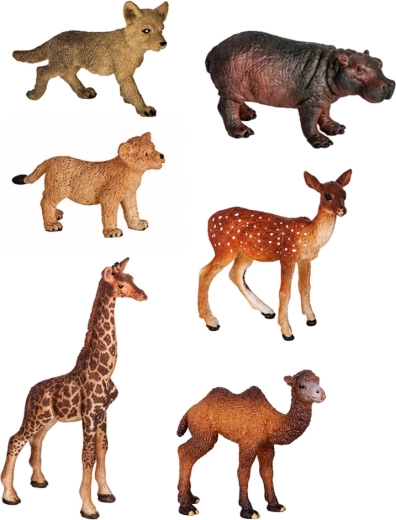 6 statuine realistiche di animali selvatici